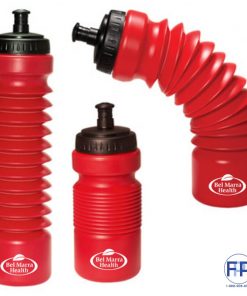 Red Collapsible Reusable Water Bottle | Fitness Promotional Products