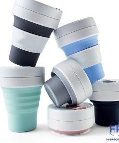 folding silicone coffee cup promotional product