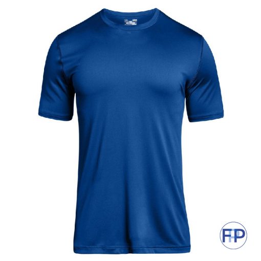 cobalt blue moisture wicking locker tee fitness promotional products