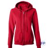 womens red full zip hoody for fitness promotional products