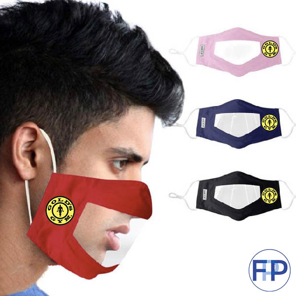 fitness promotional products see through clear vinyl masks