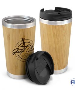 insulated bamboo drink or coffee cup