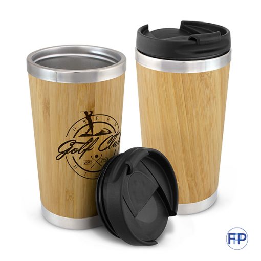 insulated bamboo drink or coffee cup