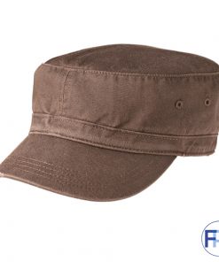 Brown-military-style-cotton-cap-for-logo
