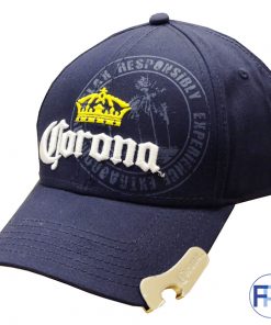 baseball cap with a bottle opener side view